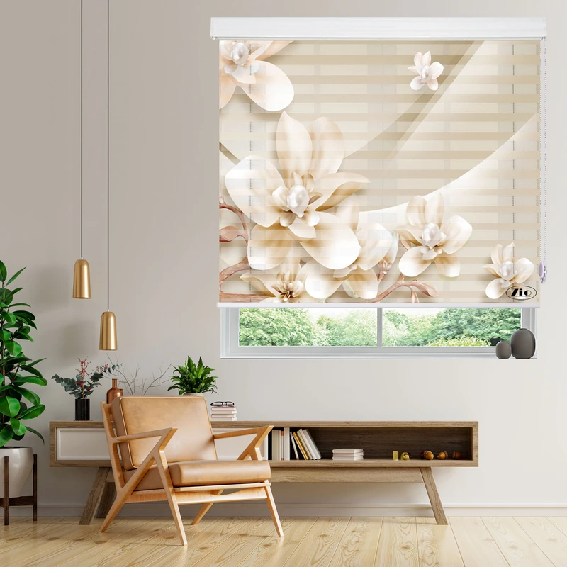 پرده زبرا زیو مدل 3D-1128 سایز 150x200 سانتی متر