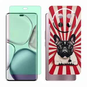 Glass Together model green light screen protector suitable for Honor X9c mobile phone with back cover sticker