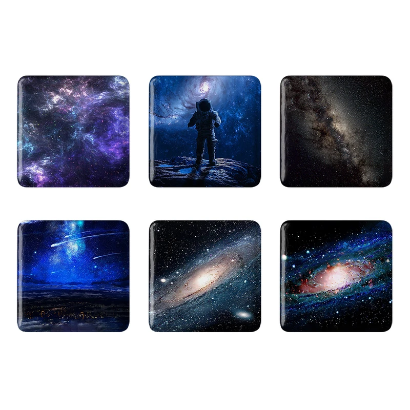مگنت خندالو طرح کهکشان Galaxy کد 1614B مجموعه 6 عددی
