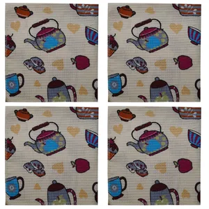 دستمال آشپزخانه پرپروک مدل قوری مجموعه 4 عددی