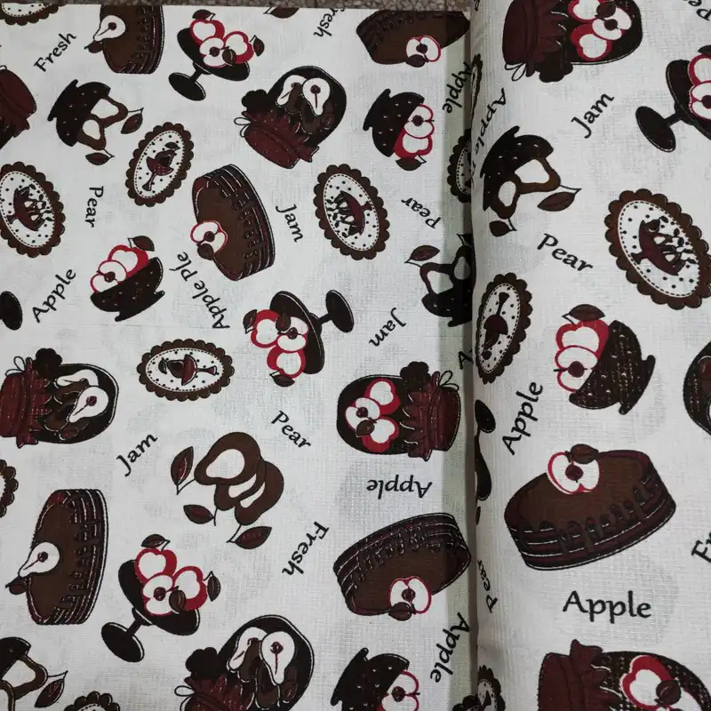 پارچه آشپزخانه طرح پای سیب