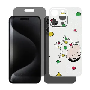 Glass Together model privacy screen protector Suitable for Apple iPhone 16 Pro Max mobile phone with back cover sticker