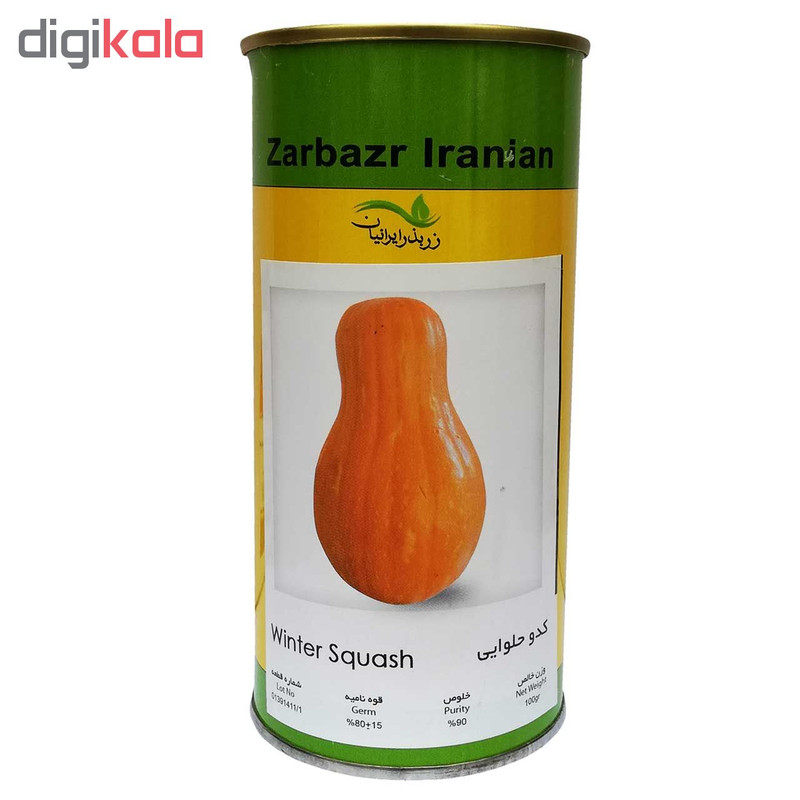 بذر کدو حلوایی زر بذر ایرانیان کد GH100g-54