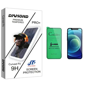 JF Diamond glass Ceramics Screen Protector For Apple iPhone 12 Pro اپل
