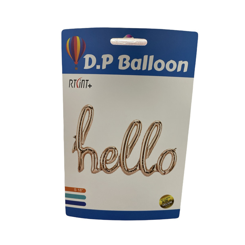 بادکنک فویلی دی پی بالن مدل hello کد 3411