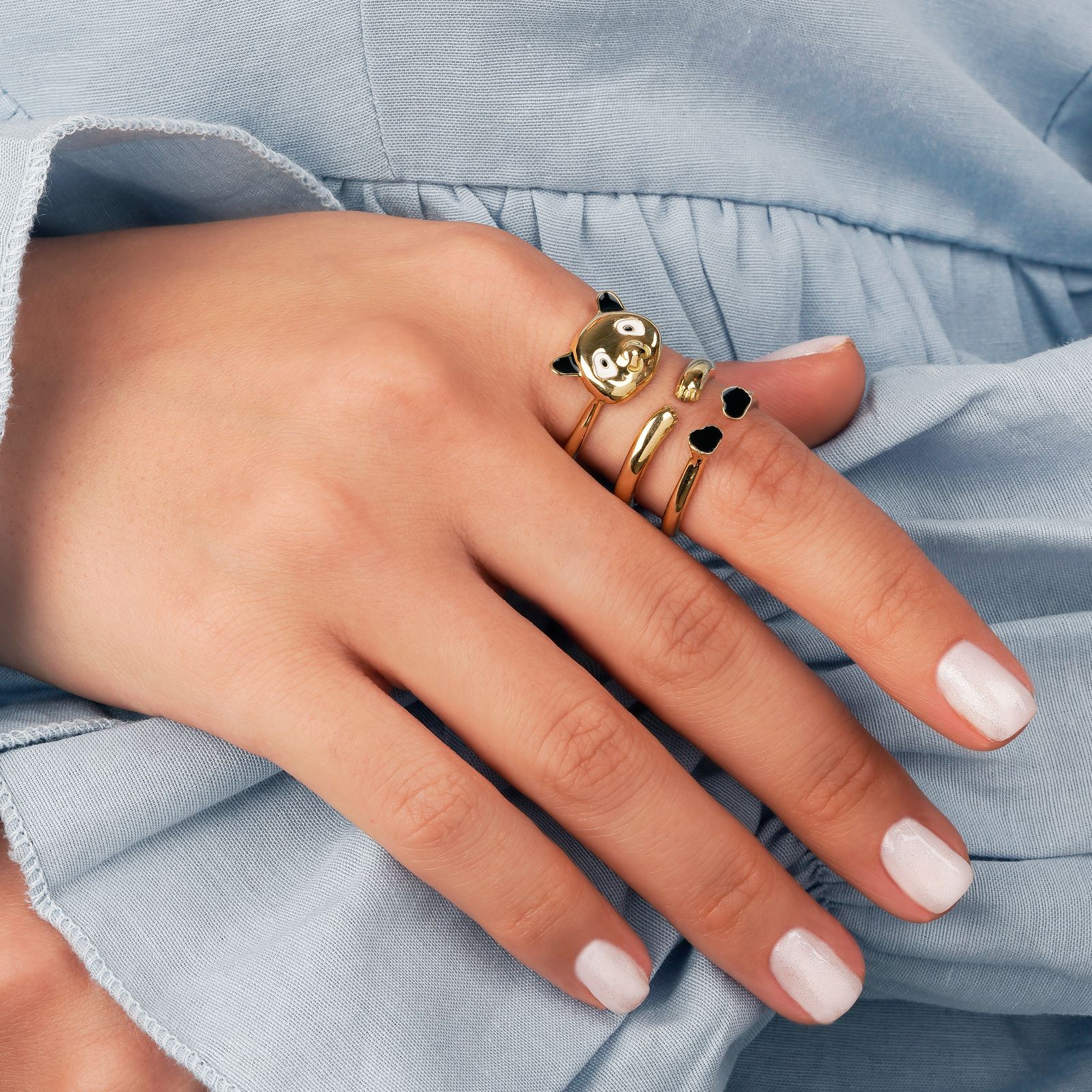 انگشتر طلا 18 عیار زنانه جواهری سون مدل 3622 -  - 4