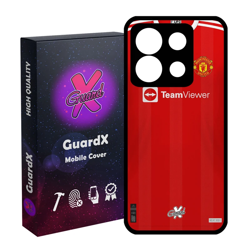 کاور گارد ایکس طرح منچستر یونایتد مدل Glass10376 مناسب برای گوشی موبایل شیائومی Redmi Note 13 5G