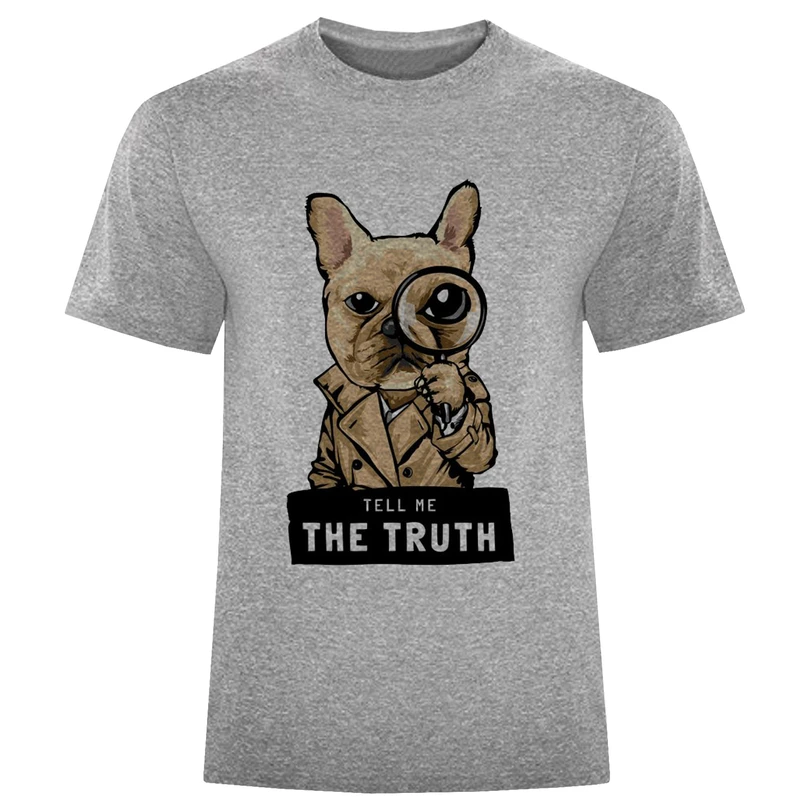 تیشرت آستین کوتاه مردانه مدل سگ کارآگاه F697