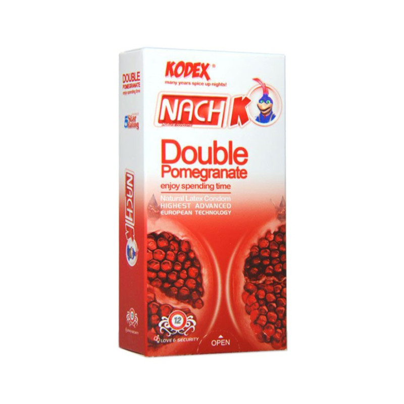 کاندوم ناچ کدکس مدل Double Pomegranate بسته 12 عددی کاندوم ناچ کدکس مدل Double Pomegranate بسته 12 عددی