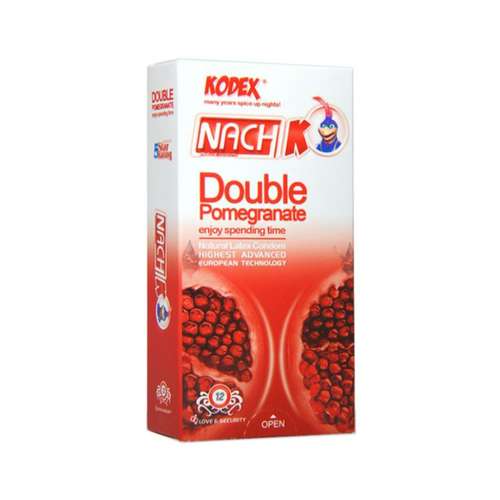 کاندوم ناچ کدکس مدل Double Pomegranate بسته 12 عددی