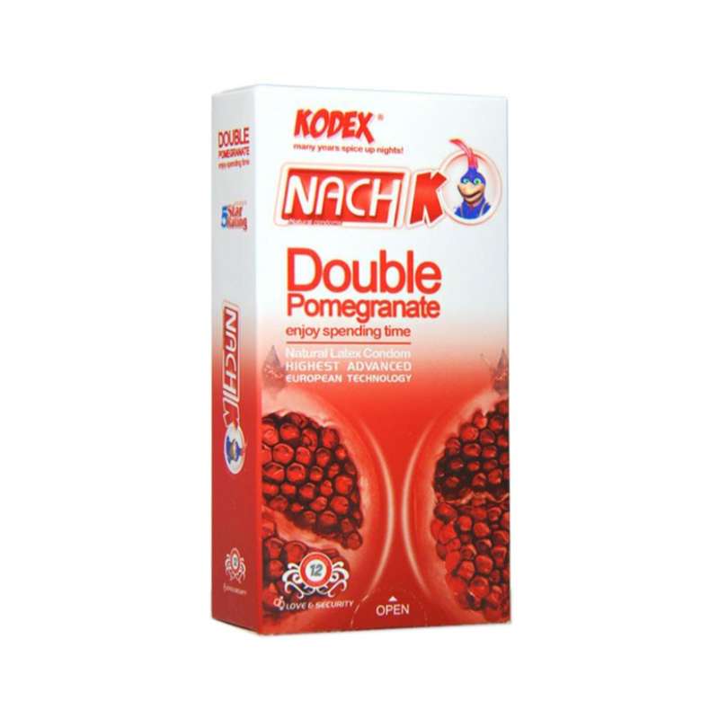 کاندوم ناچ کدکس مدل Double Pomegranate بسته 12 عددی کاندوم ناچ کدکس مدل Double Pomegranate بسته 12 عددی
