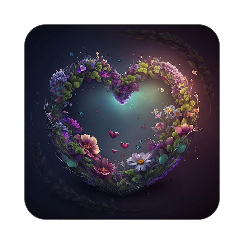 زیر لیوانی کاکتی مدل عاشقانه کد mp12512