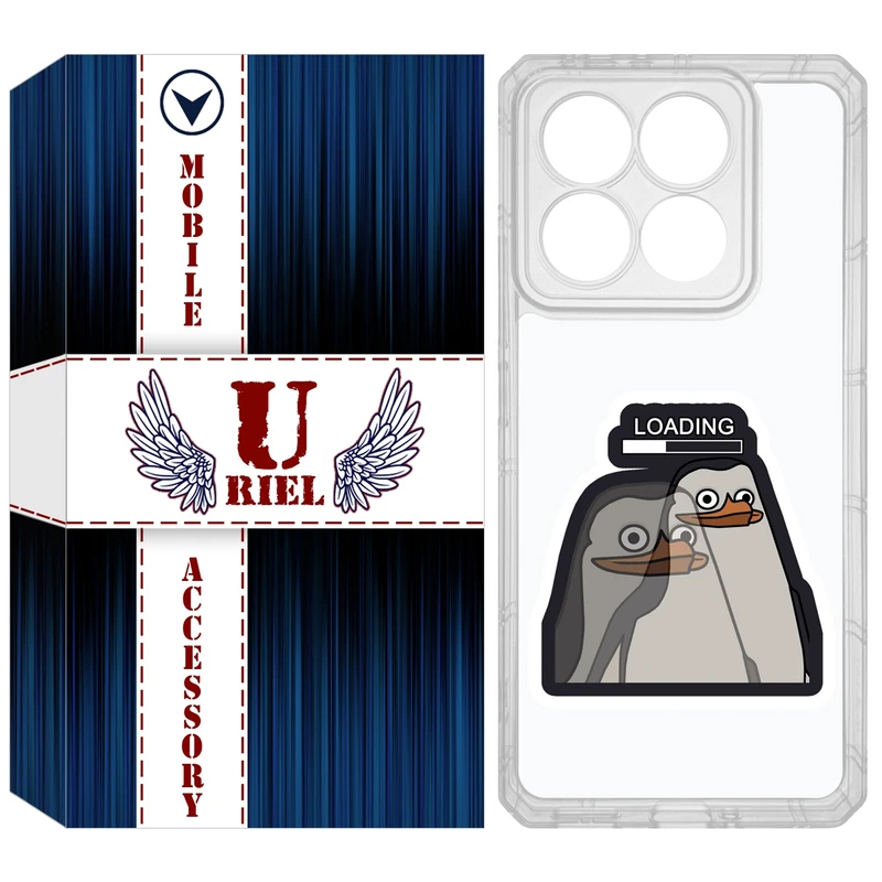 کاور یوریل مدل Clear کد 84 طرح Loading مناسب برای گوشی موبایل شیائومی 14T / 14T Pro