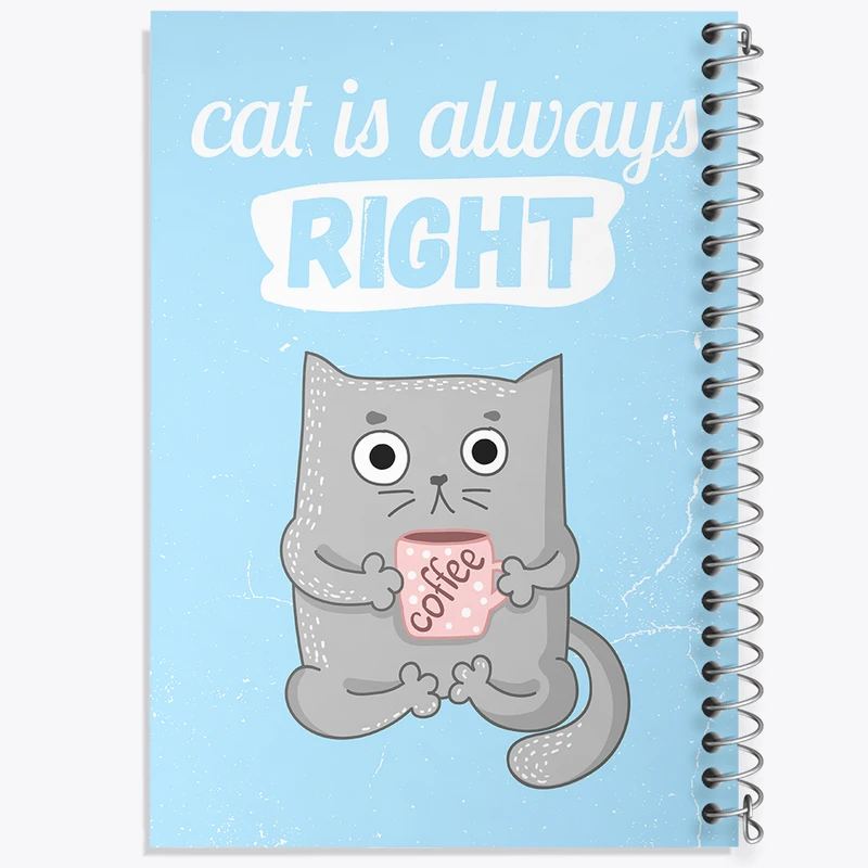 دفتر نقاشی 50 برگ خندالو طرح گربه بامزه کد N1067