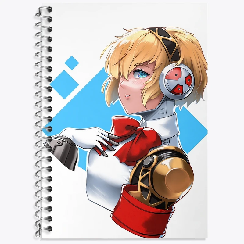 دفتر زبان 50 برگ خندالو مدل سه خط طرح بازی پرسونا (Persona) کد 34442