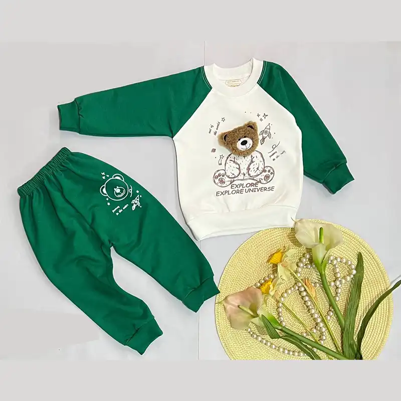 ست سویشرت و شلوار نوزادی مدل خرس فضانورد کد Sa2