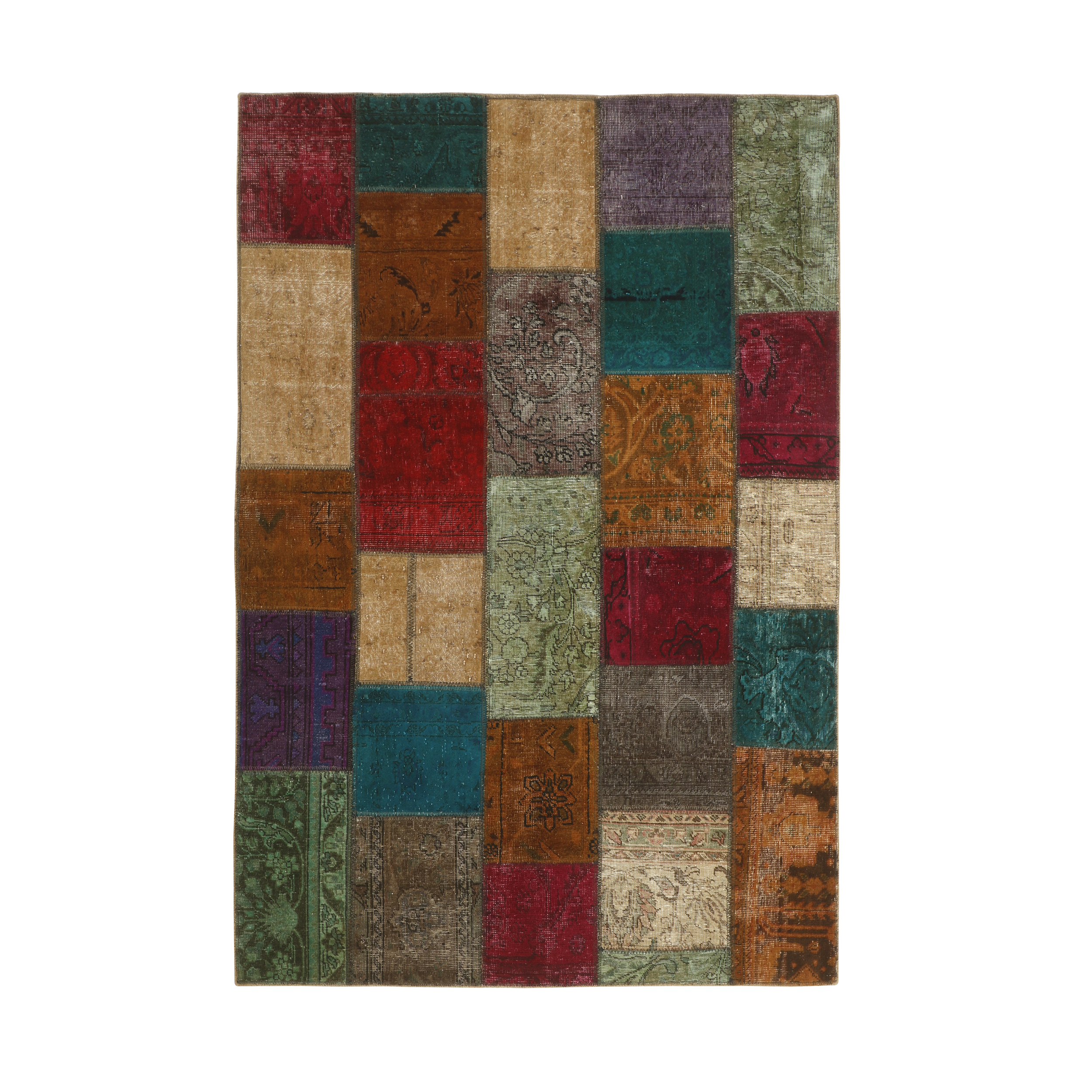  کلاژ فرش دستبافت سه متری مدل تکه دوزی کد 540957