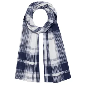 شال زنانه مدل نخ طرح چهارخونه پاییزی کد 1002828