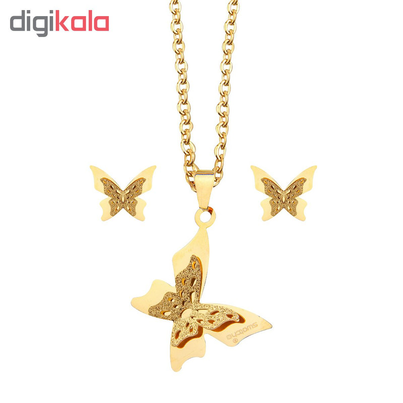 نیم ست طرح پروانه کد sh08