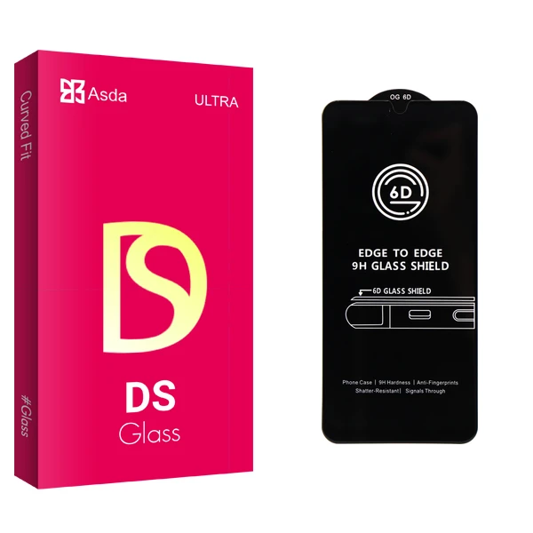 محافظ صفحه نمایش شیشه ای آسدا مدل DS Glass_Airbag مناسب برای گوشی موبایل سامسونگ Galaxy A30