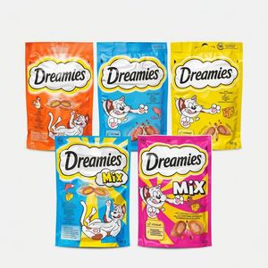 تشویقی گربه دریمیز مدل Mix وزن 300 گرم بسته 5 عددی