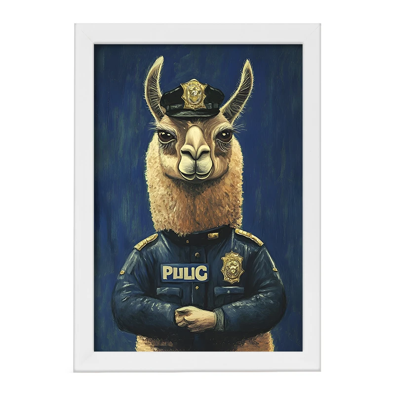 تابلو خندالو مدل لامای پلیس کد F11656