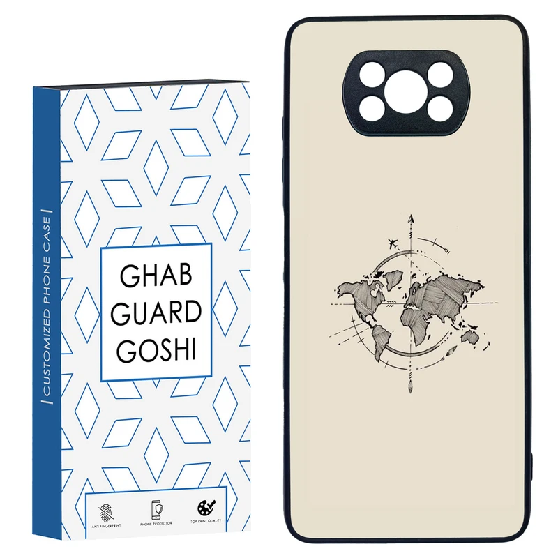 کاور قاب گارد گوشی طرح نقشه کد TPU-175 مناسب برای گوشی موبایل شیائومی POCO X3 / X3 PRO / X3 NFC