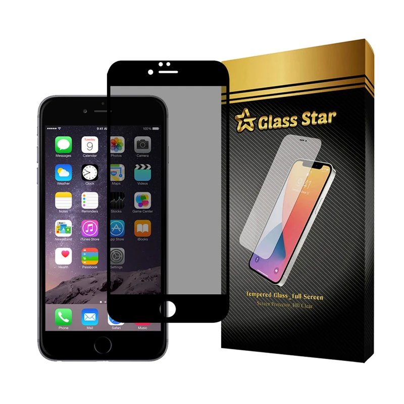 محافظ صفحه نمایش حریم شخصی گلس استار مدل PRIVFULLG مناسب برای گوشی موبایل اپل iPhone 6s Plus / 6 Plus