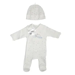 ست سرهمی و کلاه نوزادی کارامل مدل WTE4678