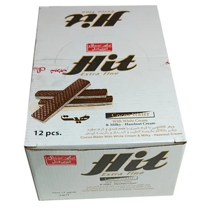 ویفر کاکائو با کرم شیری هیت شیرین عسل - 80 گرم بسته 12 عددی