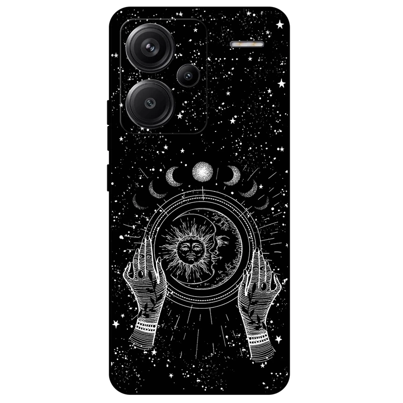 کاور مگافون طرح ماه و خورشید مدل 1892 مناسب برای گوشی موبایل شیائومی Redmi Note 13 Pro Plus 5G