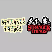 استیکر لپ تاپ کارنیکا طرح چیزهای عجیب مدل stranger thing-2222274 مجموعه 2 عددی