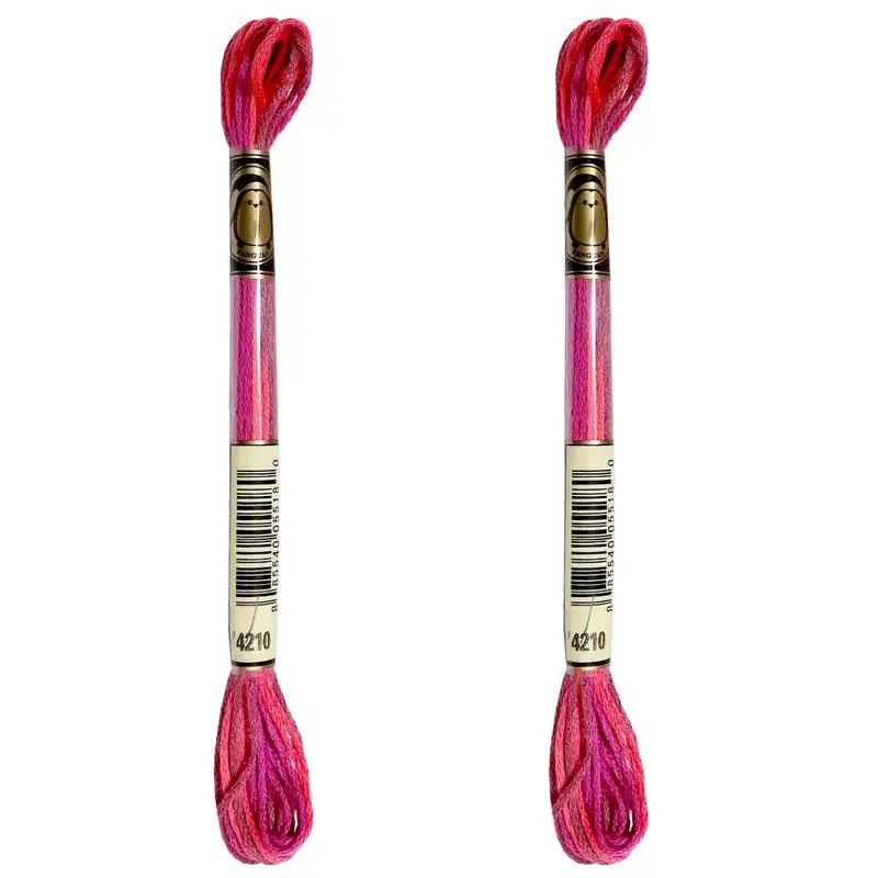 نخ گلدوزی پنگوئن مدل مولتی کالر 4210 بسته 2 عددی