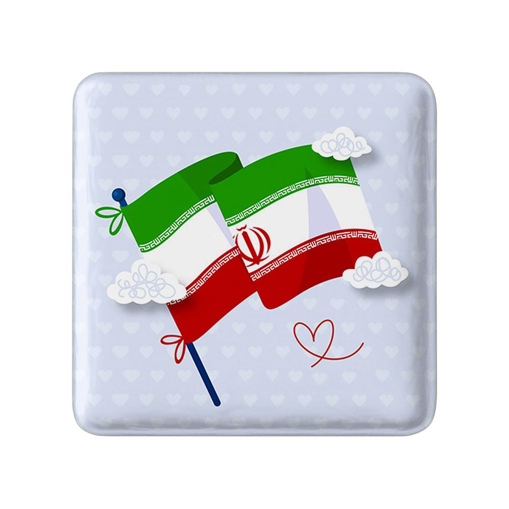 مگنت خندالو مدل پرچم ایران کد 23940