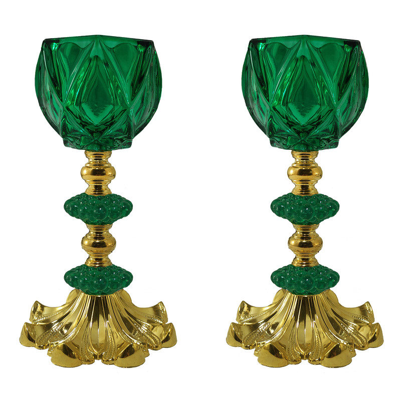 شمعدان مدل رومیزی الماسی کد 021 بسته 2 عددی شمعدان مدل رومیزی الماسی کد 021 بسته 2 عددی