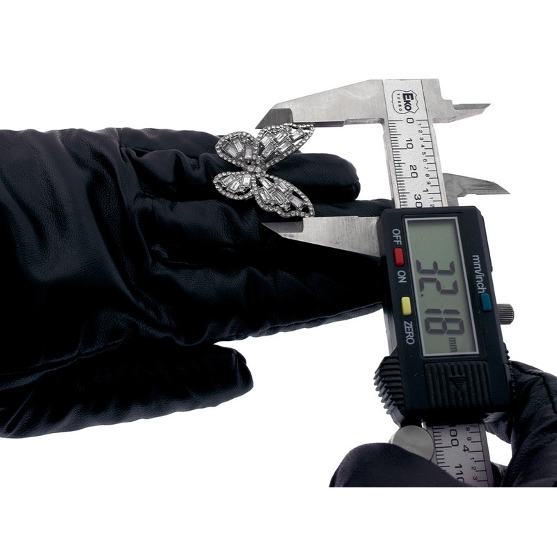 انگشتر زنانه برانت طرح پروانه لوکس نقره ای