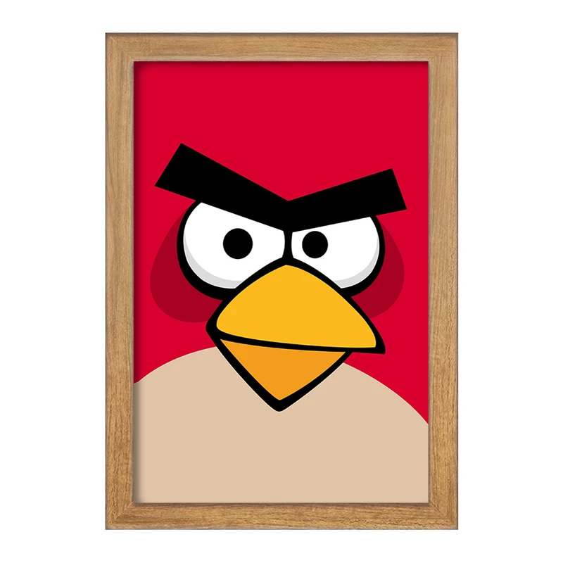 تابلو خندالو مدل پرندگان خشمگین (Angry Birds) کد F2061