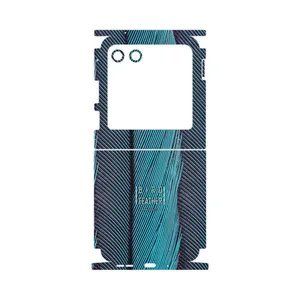 MAHOOT Turquoise feathers-FullSkin Cover Sticker for Motorola Razr 40 Ultra