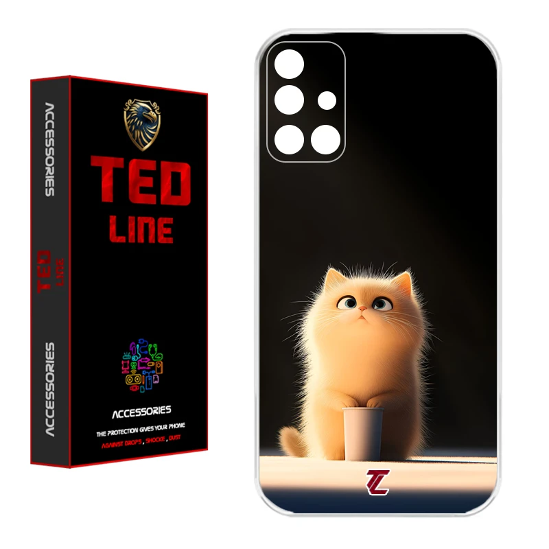 کاور تدلاین طرح گربه کد 1217 مناسب برای گوشی موبایل سامسونگ Galaxy A71