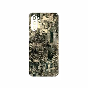 MAHOOT Collage of Skyscraper Cover Sticker for Motorola Moto G52