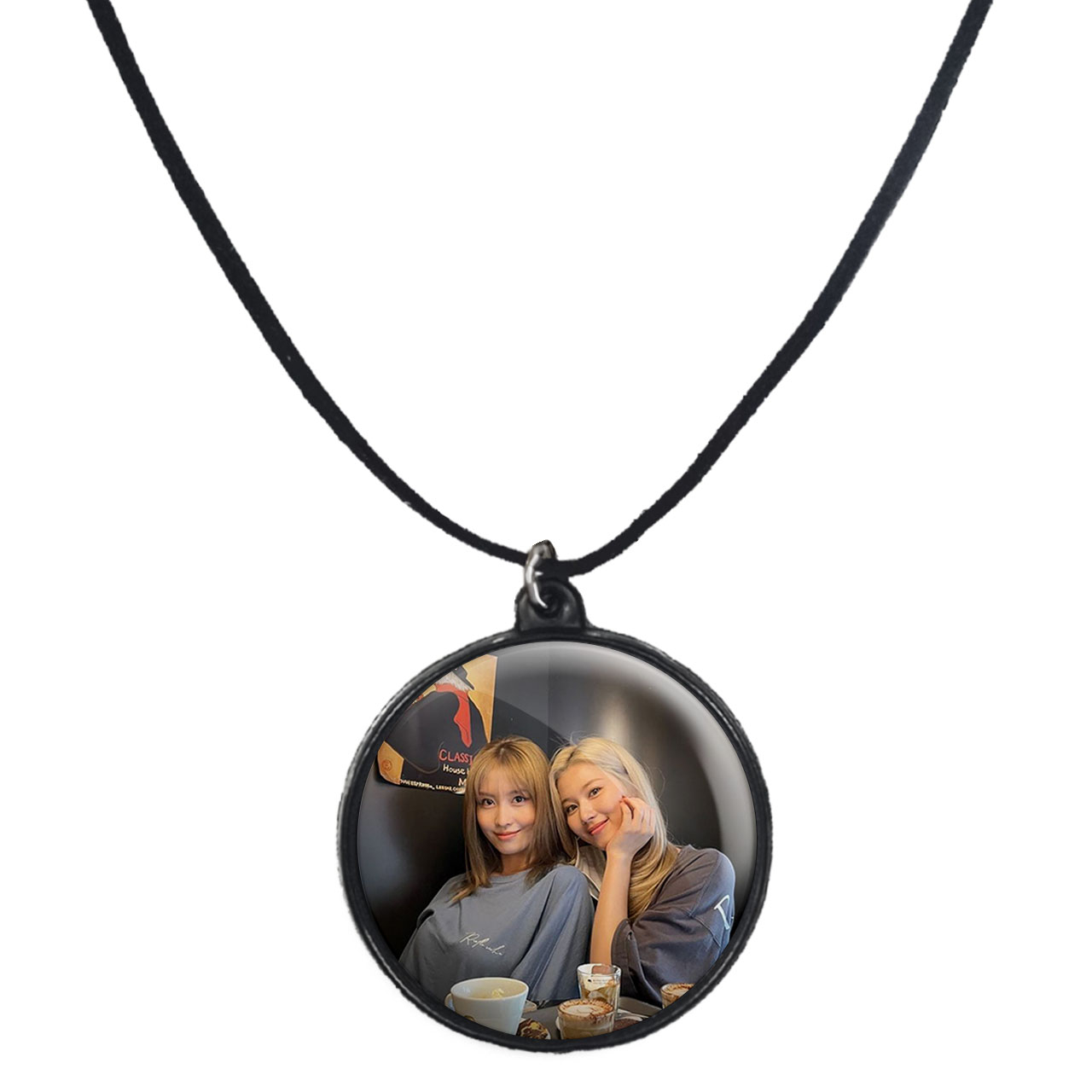 گردنبند پرمانه طرح تو ایس کد pmb.18365 مدل دو طرفه