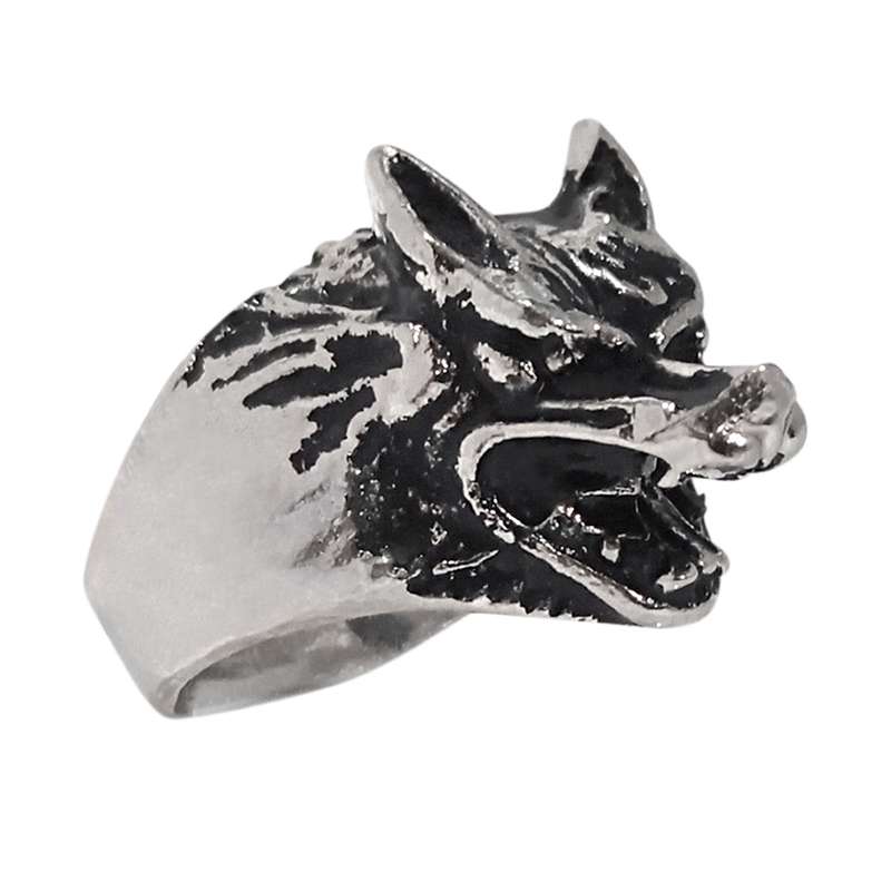 انگشتر مردانه سورئال دیزاین مدل Alone wolf