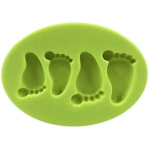 قالب فوندانت طرح پای نوزاد مدل ZE-130