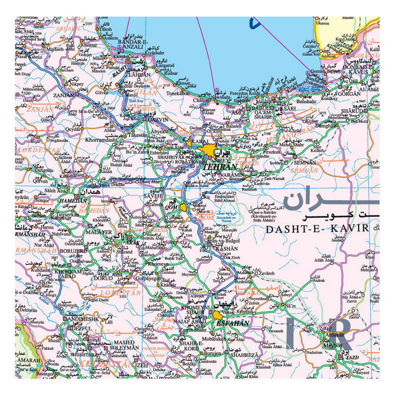 نقشه راهنمای خاورمیانه گیتاشناسی نوین کد ۱۳۷۲
