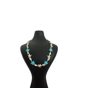 گردنبند دست ساز زنانه مدل صدف و ستاره دریایی