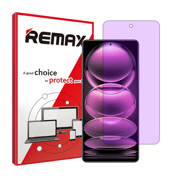 محافظ صفحه نمایش ضد اشعه بنفش ریمکس مدل Resistant مناسب برای گوشی موبایل شیائومیRedmi Note 12 Pro