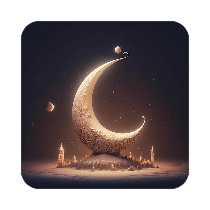 زیر لیوانی کاکتی طرح ماه و ستاره مدل mp53467