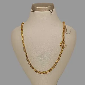 زنجیر طلا 18 عیار مردانه گالری طلای ونوسام مدل آجری وطن کد wn8S52
