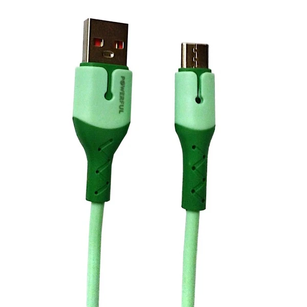 کابل تبدیل USB به USB-C پاورفول مدل P80 طول 1 متر