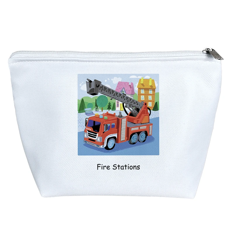 کیف لوازم آرایش دخترانه خندالو مدل ماشین آتش نشانی کد H1281